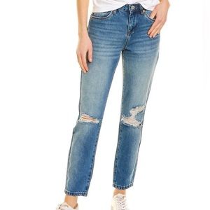 Blank Nyc The Ludlow Smart Aleck Crop Girlfriend Jean 03YL1385 SZ 29 Mom jeans